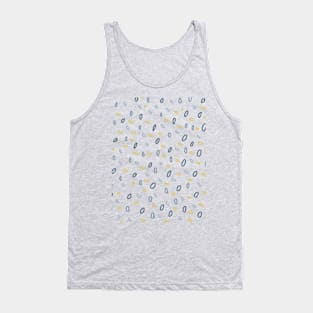 Beautiful Gray-Yellow Pattern Decoration Tank Top